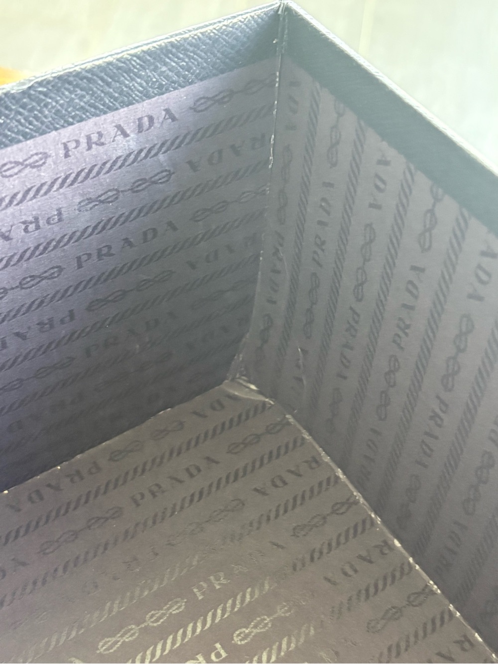 Prada Milano Navy Gift Box with Silver Logo - Picture 10 of 10